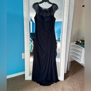 Dj Jaz size 16 dark Navy gown